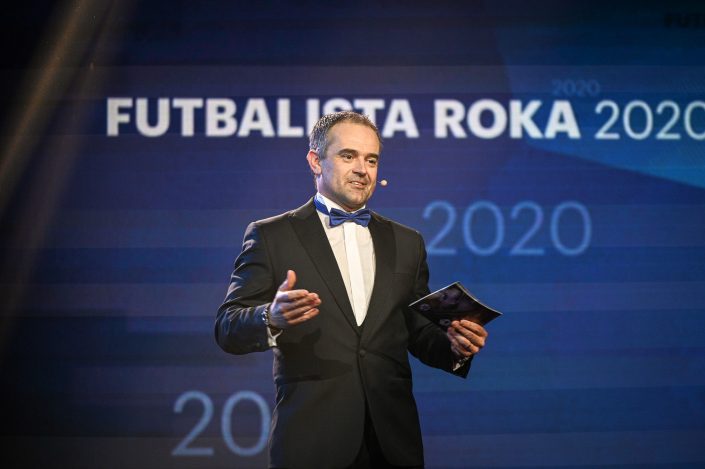 Futbalista roka 2020, moderátor Stavo Jurko